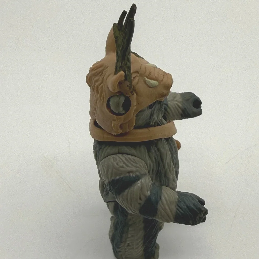 Vintage 1984 Star Wars‎ Kenner Teebo Ewok Action Figure with Hood and Satchel